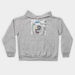 RETRO VINTAGE NEWSPAPER COMICS Kids Hoodie